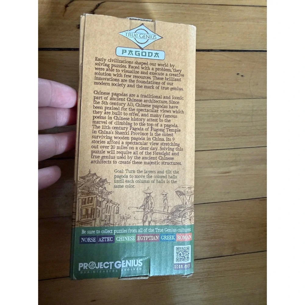 Project Genius‎ Chinese Pagoda puzzle in box